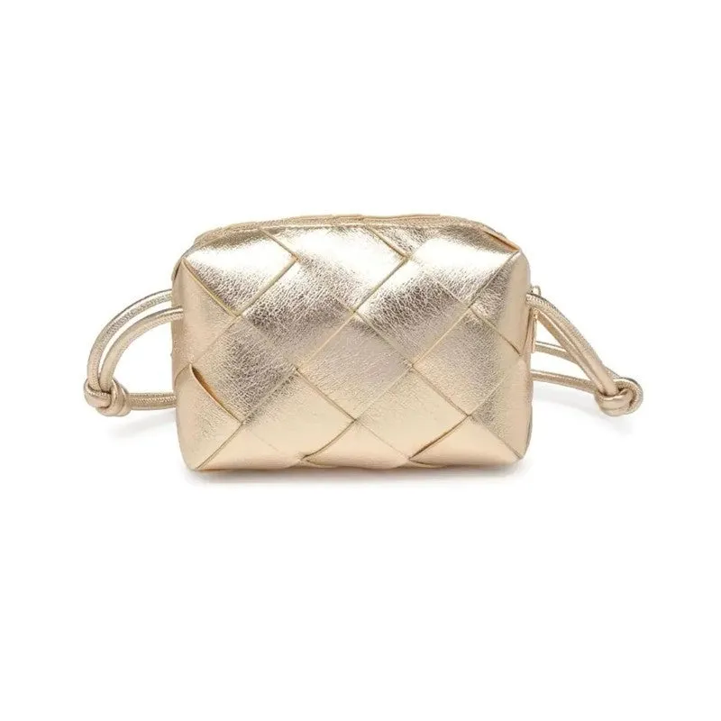 Gold Kennedy Woven Crossbody