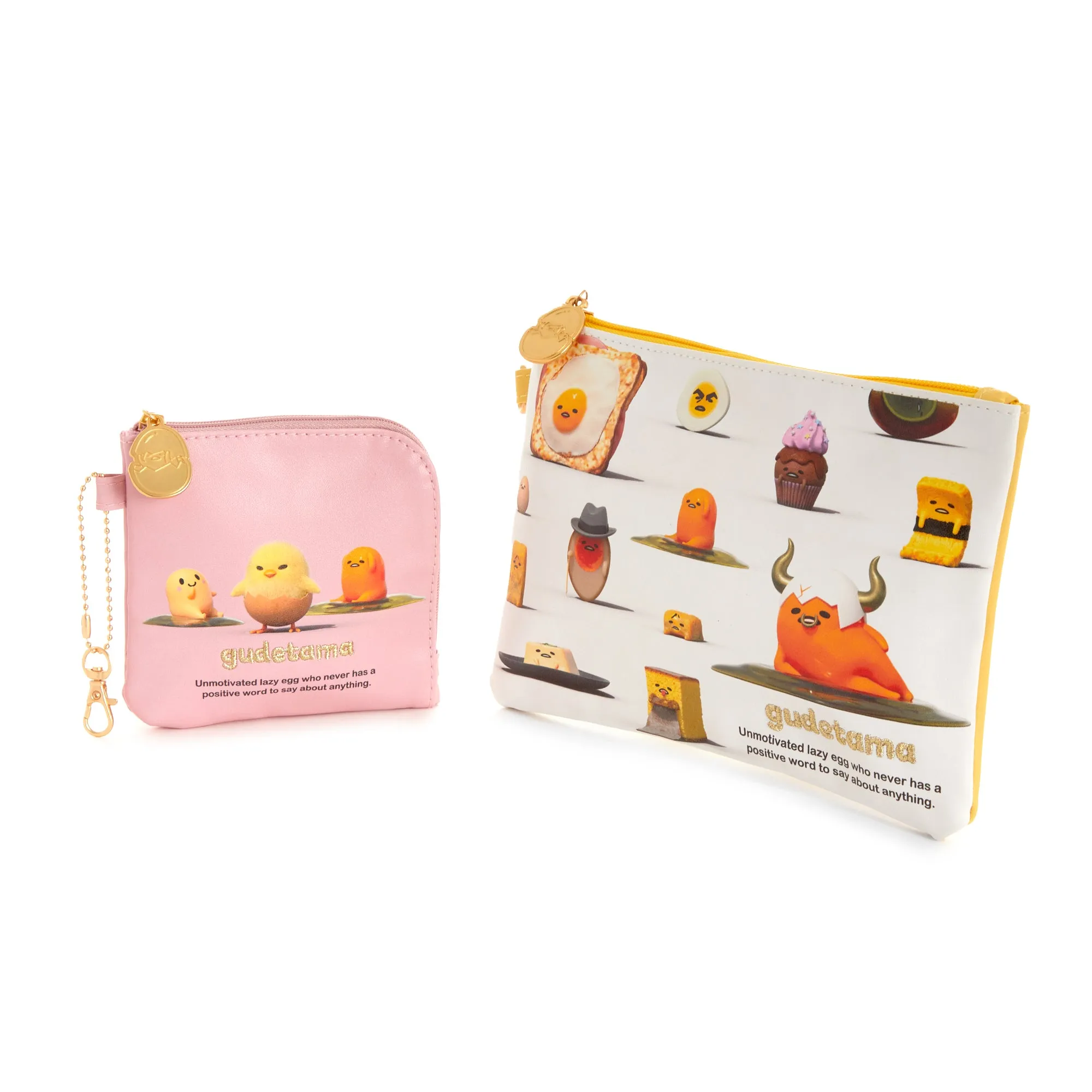 Gudetama 2-Piece Pouch Set (An Eggcellent Adventure Series)