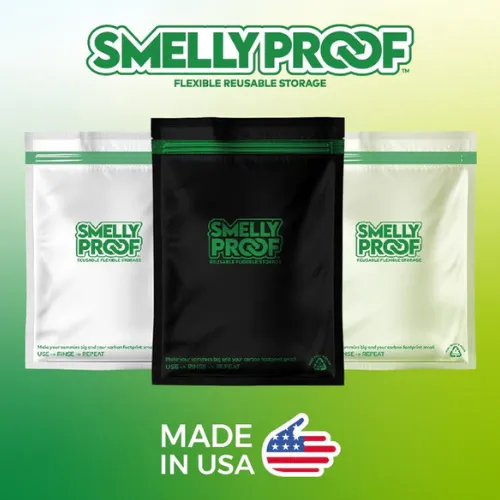 Heavy Duty Clear Flat Reusable Bags by Smelly Proof