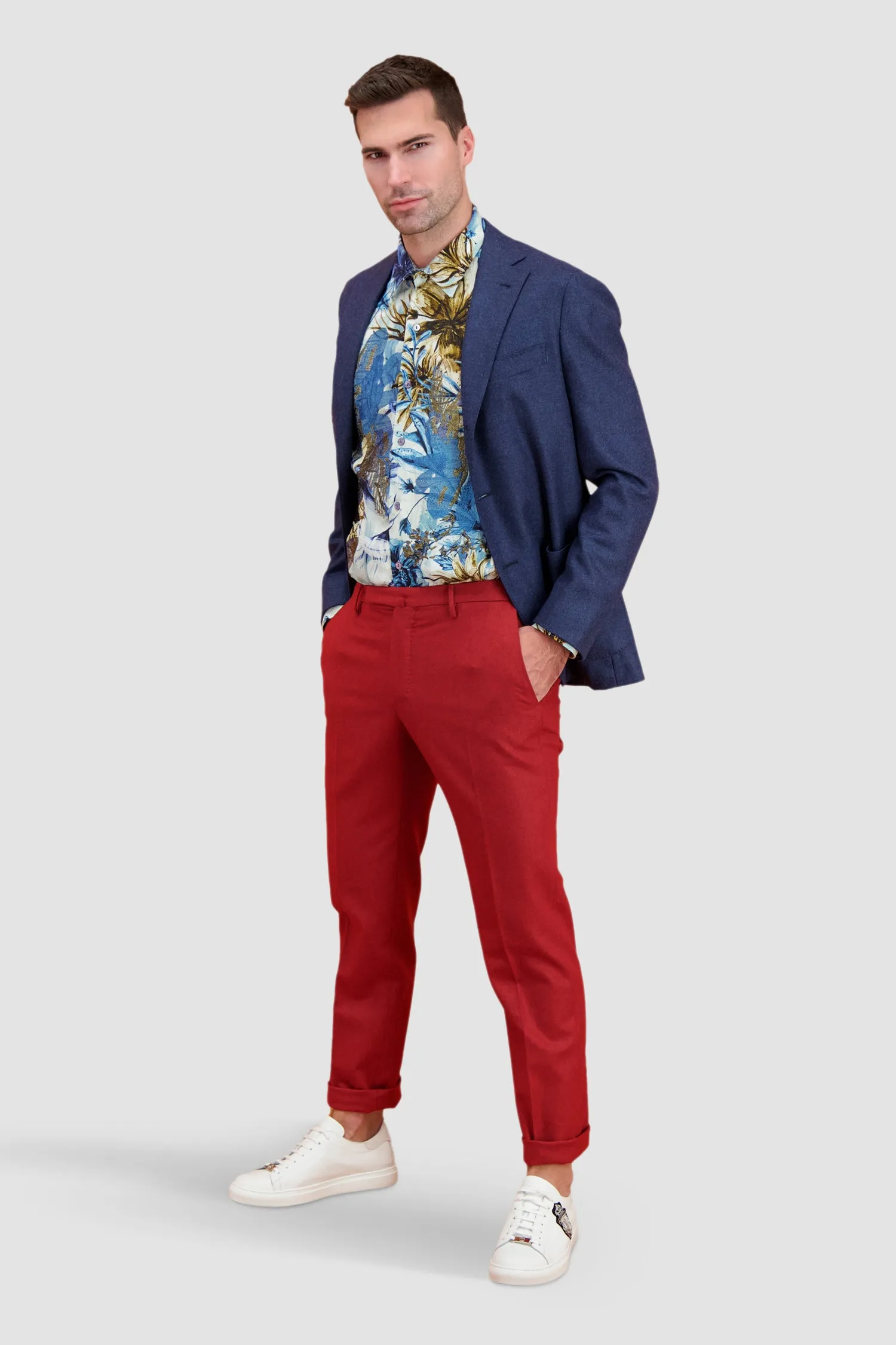 Incotex Red Classic Trousers