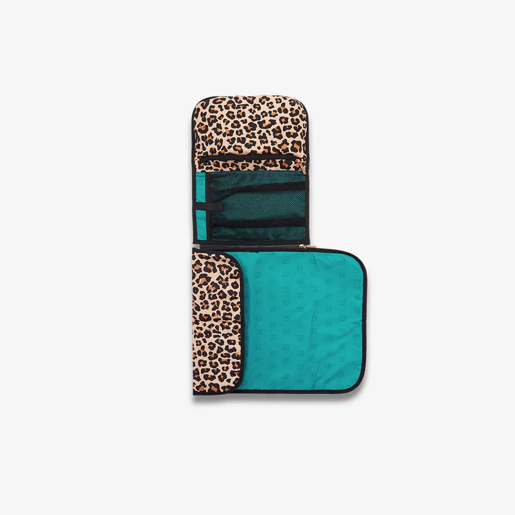 Lana Leopard Tan Travel Changing Pad