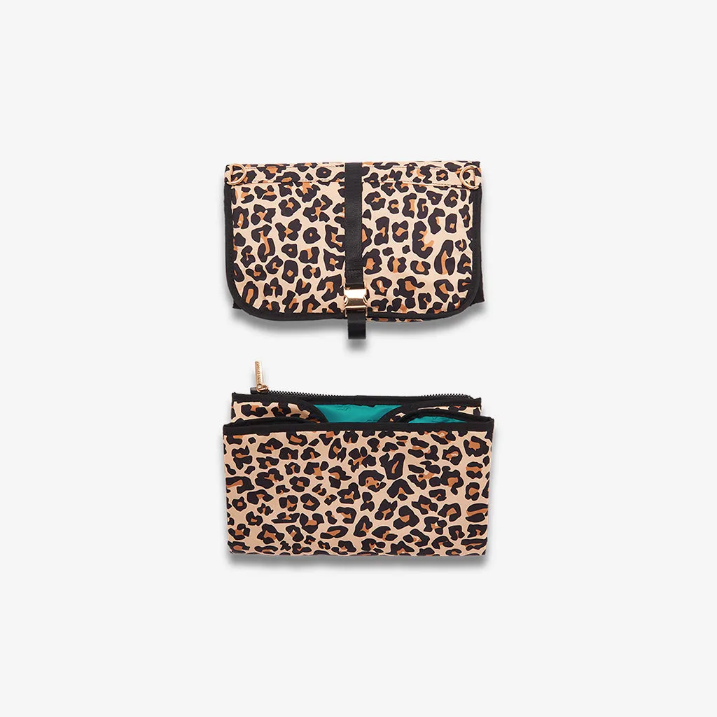 Lana Leopard Tan Travel Changing Pad