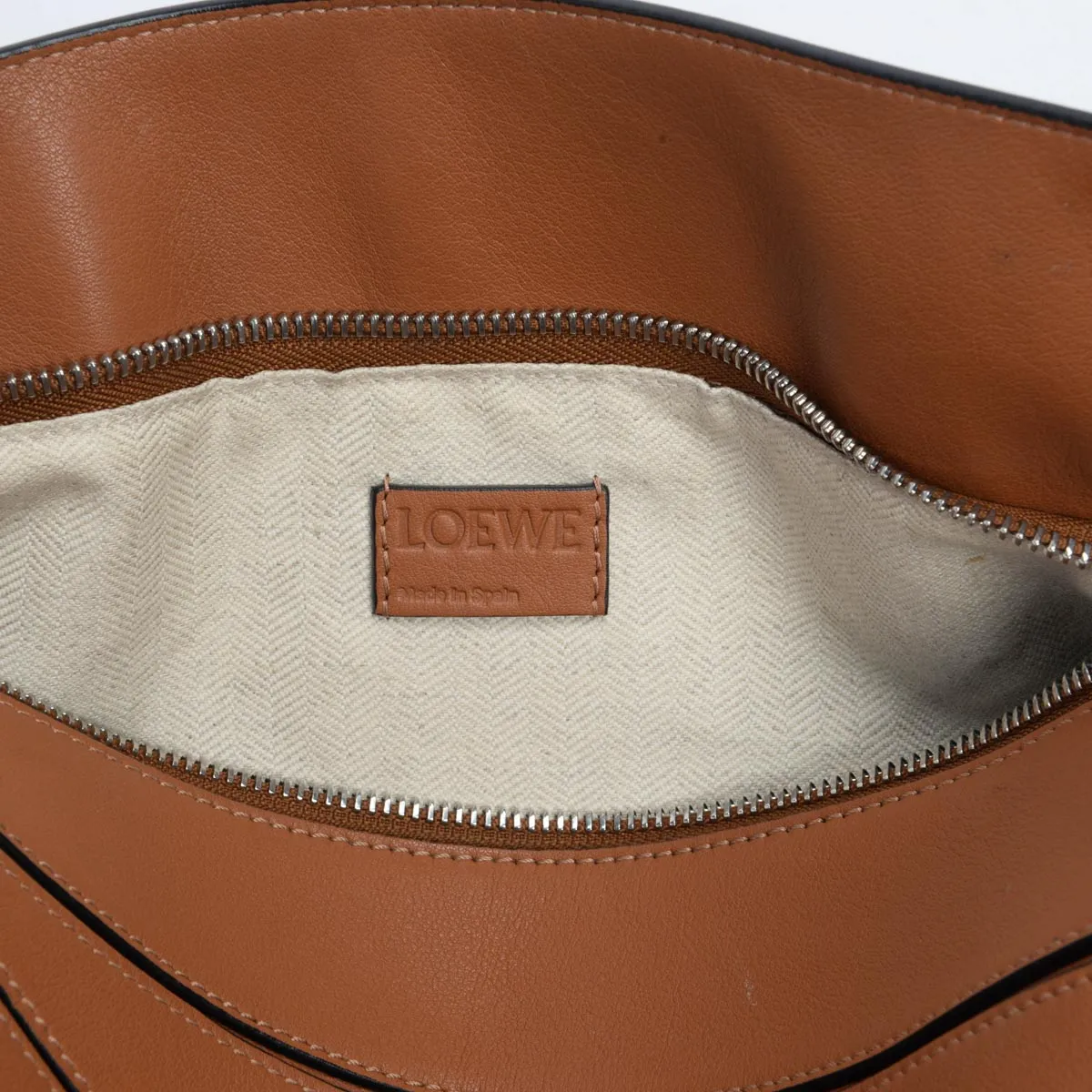 Loewe Tan Calfskin Medium Puzzle Bag