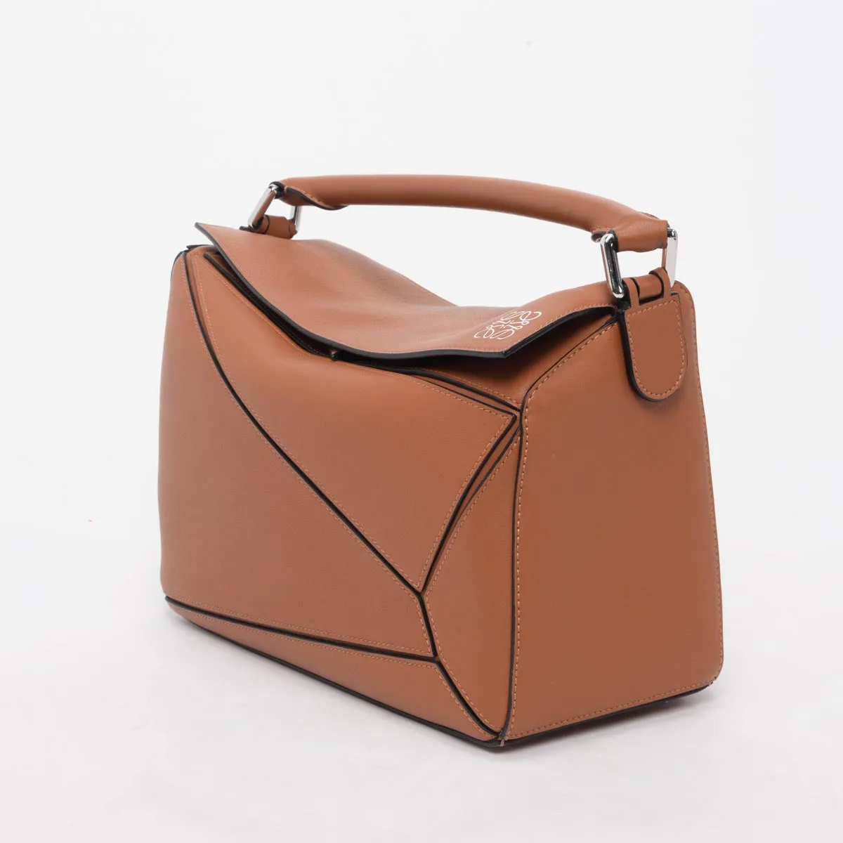 Loewe Tan Calfskin Medium Puzzle Bag