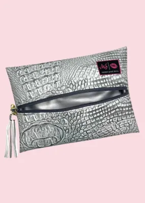 Makeup Junkie Bags - Ice Gator Silver [Pre-Order]