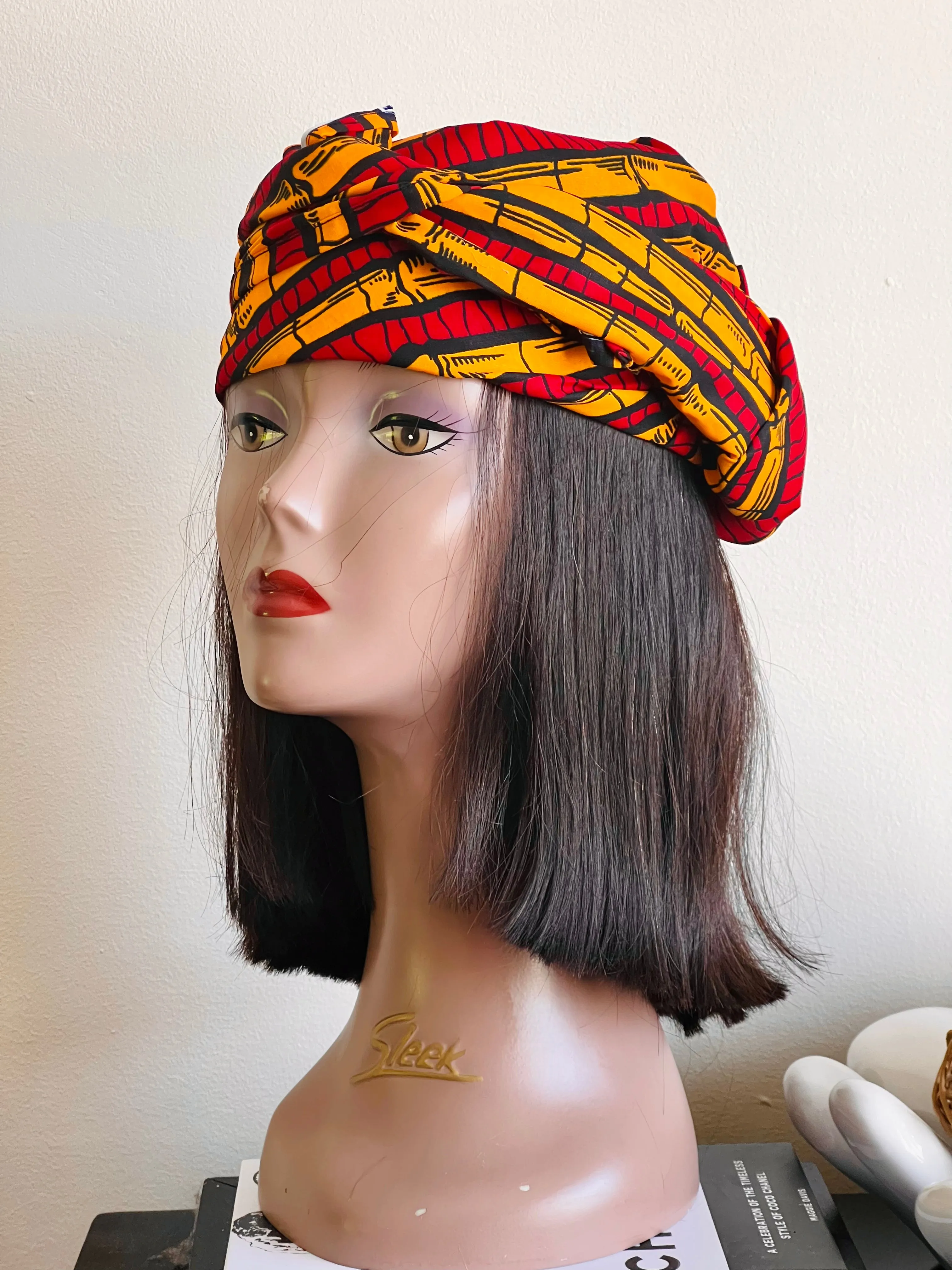 New In African Ankara Print Headwrap/Headtie