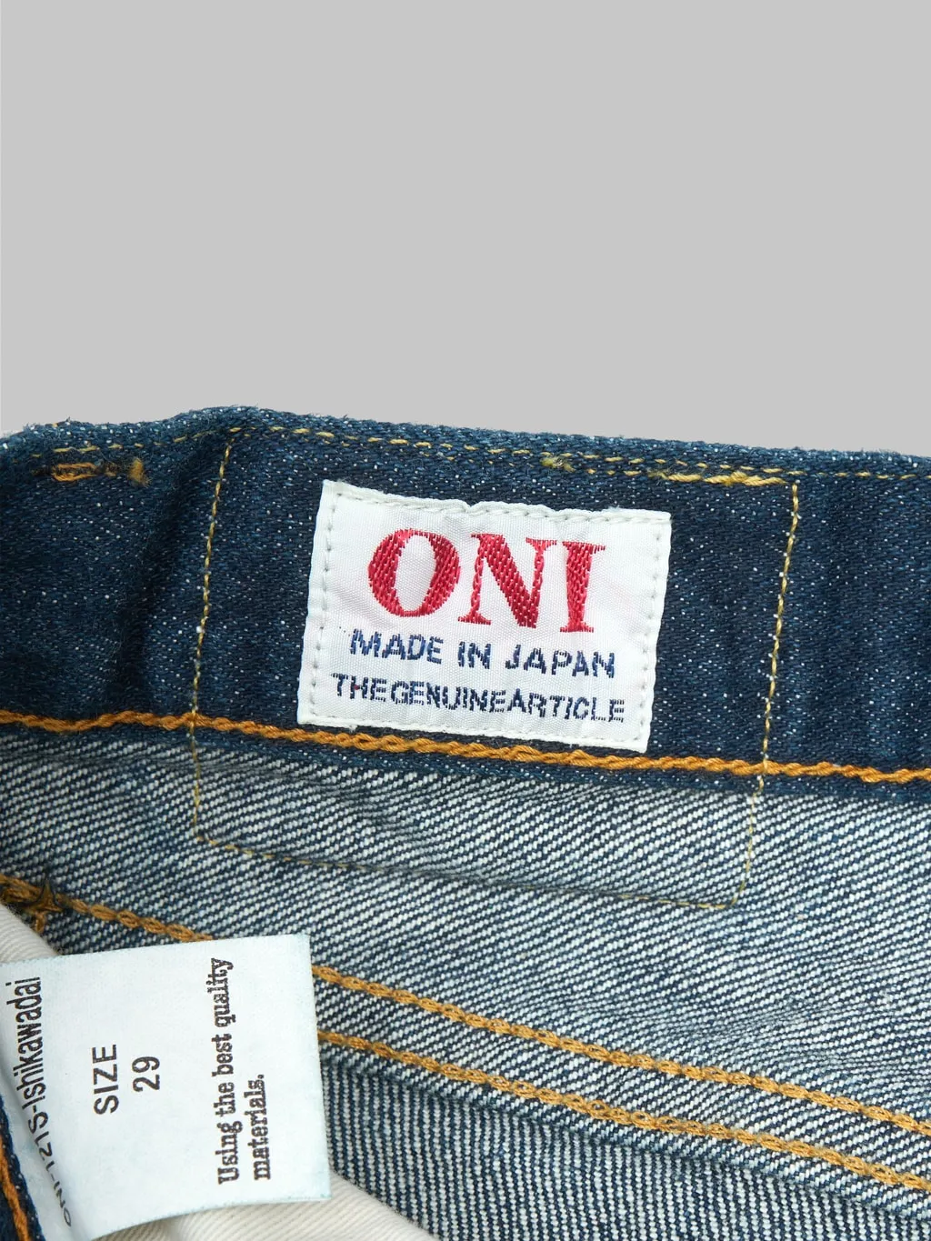 ONI Denim 121S "Ishikawadai Stretch" 15oz Stretch Relax Tapered Jeans