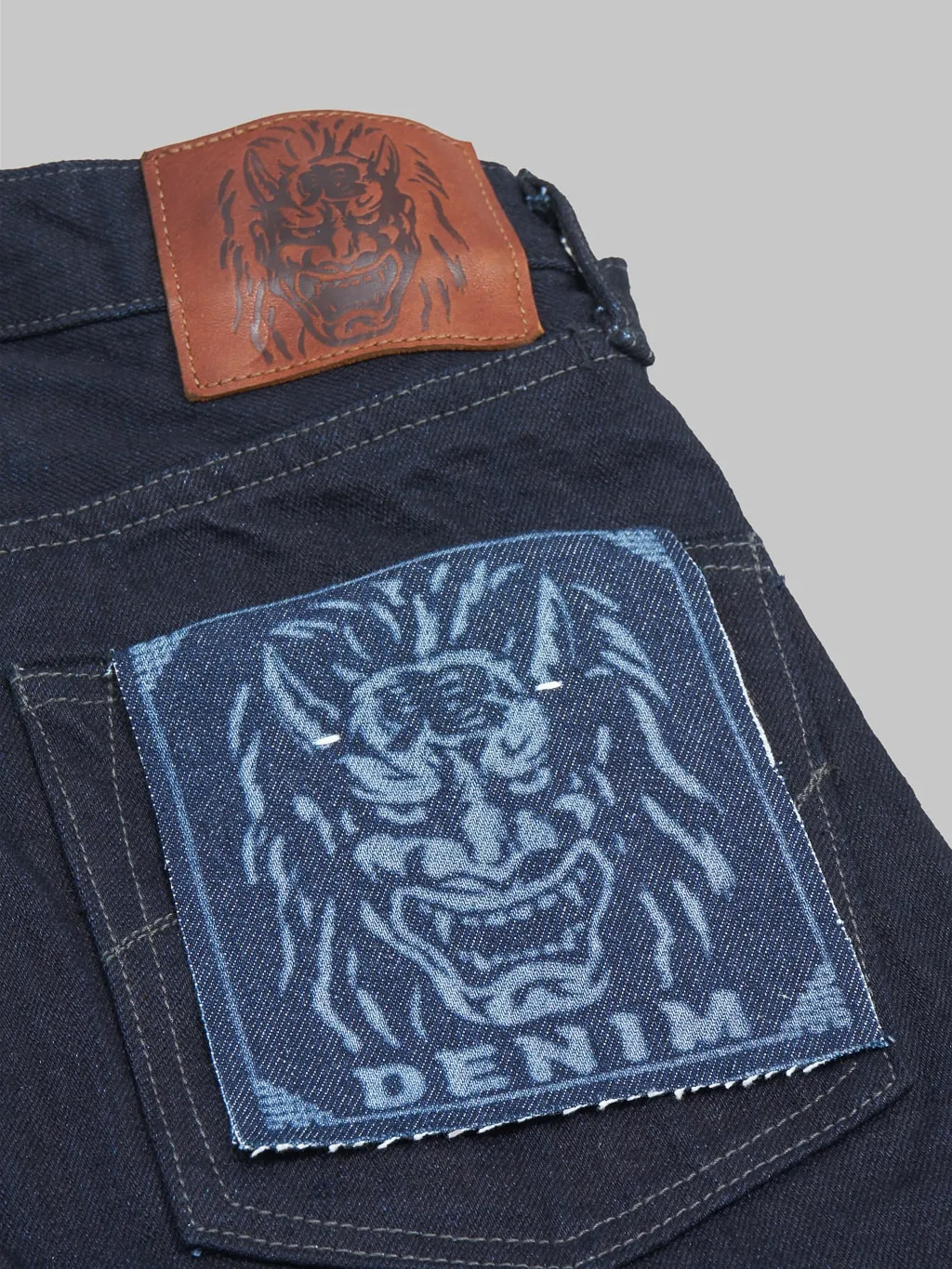 ONI Denim 246-14BLK "Black Weft" 14oz Neat Straight Jeans