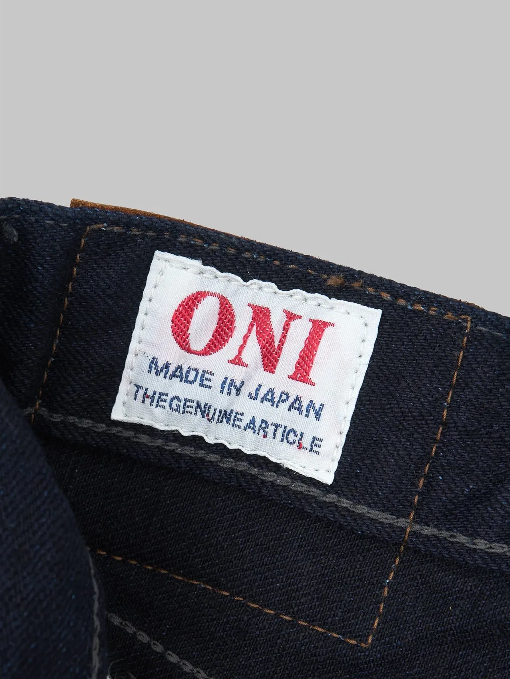 ONI Denim 246-14BLK "Black Weft" 14oz Neat Straight Jeans