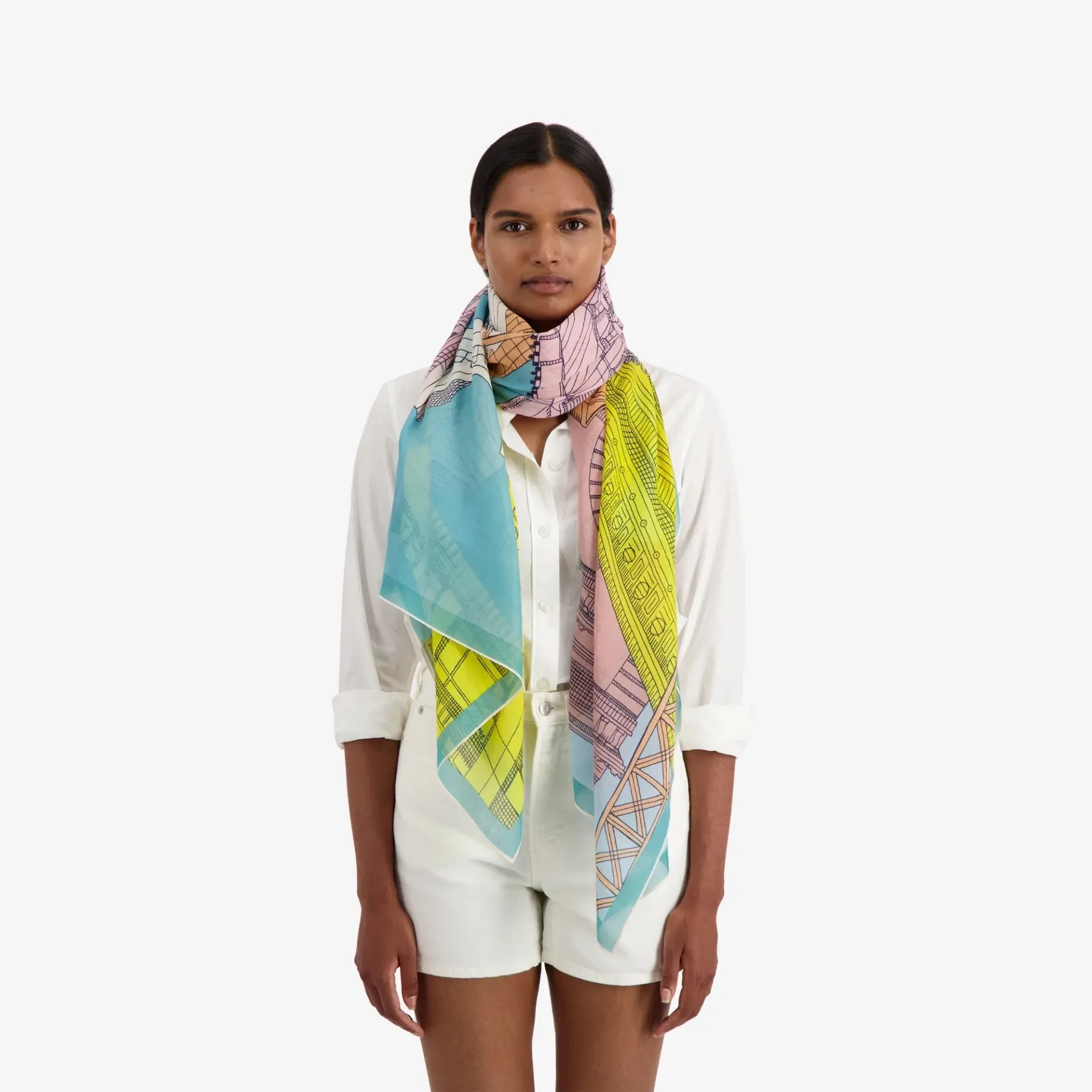 Paris Scarf in Turquoise - Inoui Editions