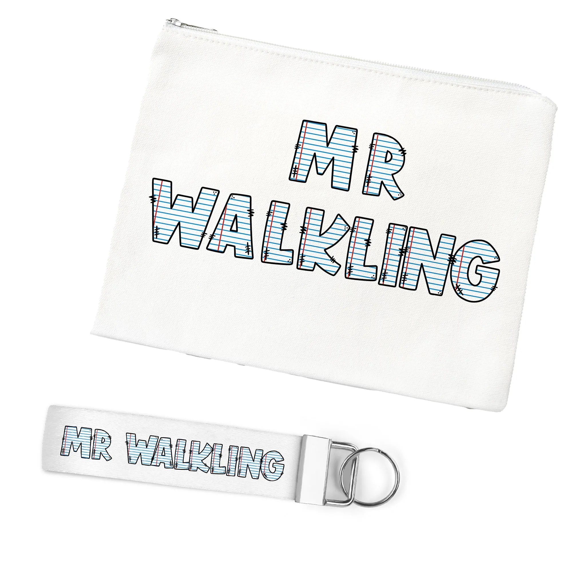 Personalized Best Teacher Ever - Notebook Font Zipper Bag