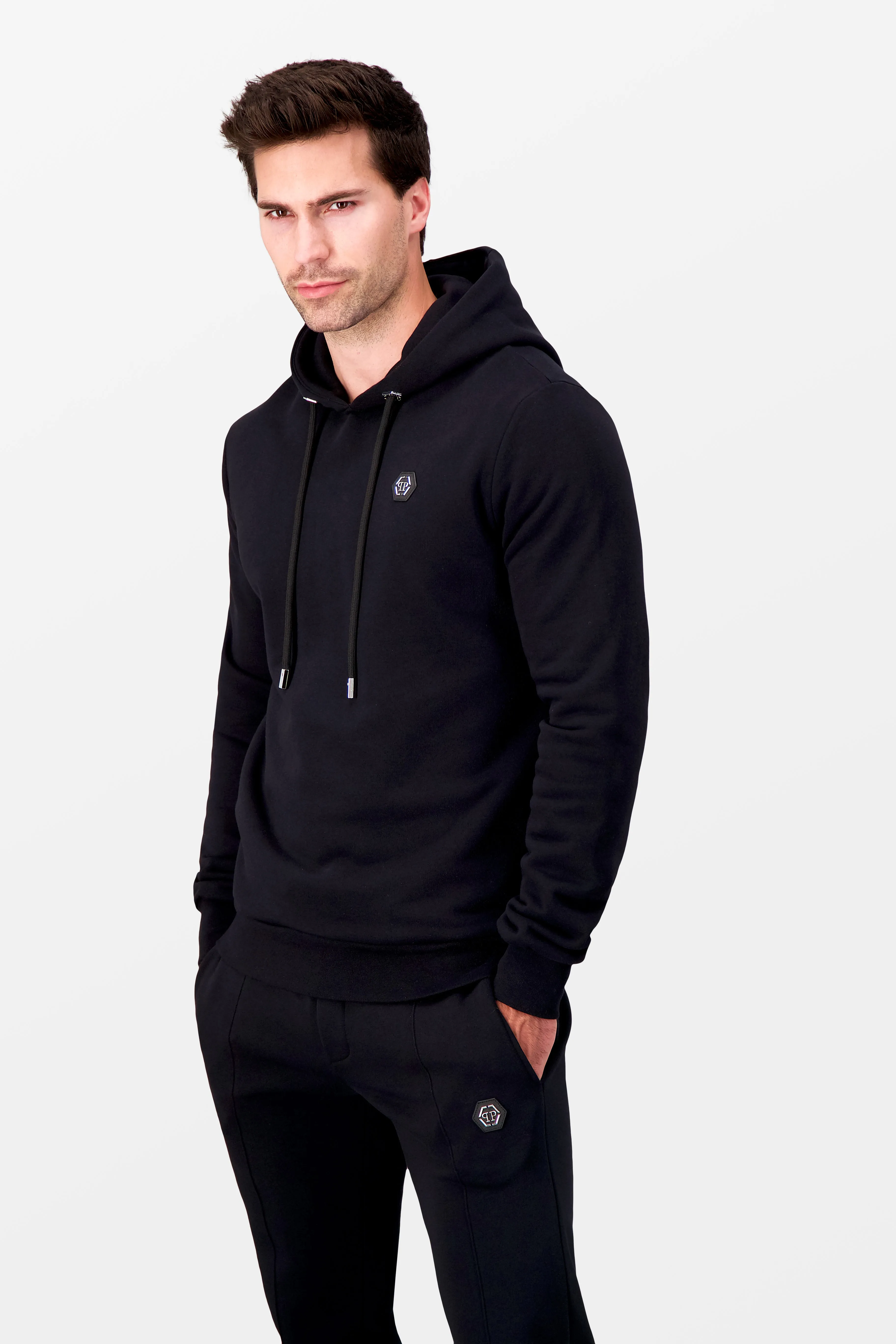 Philipp Plein Black Institutional Hoodie