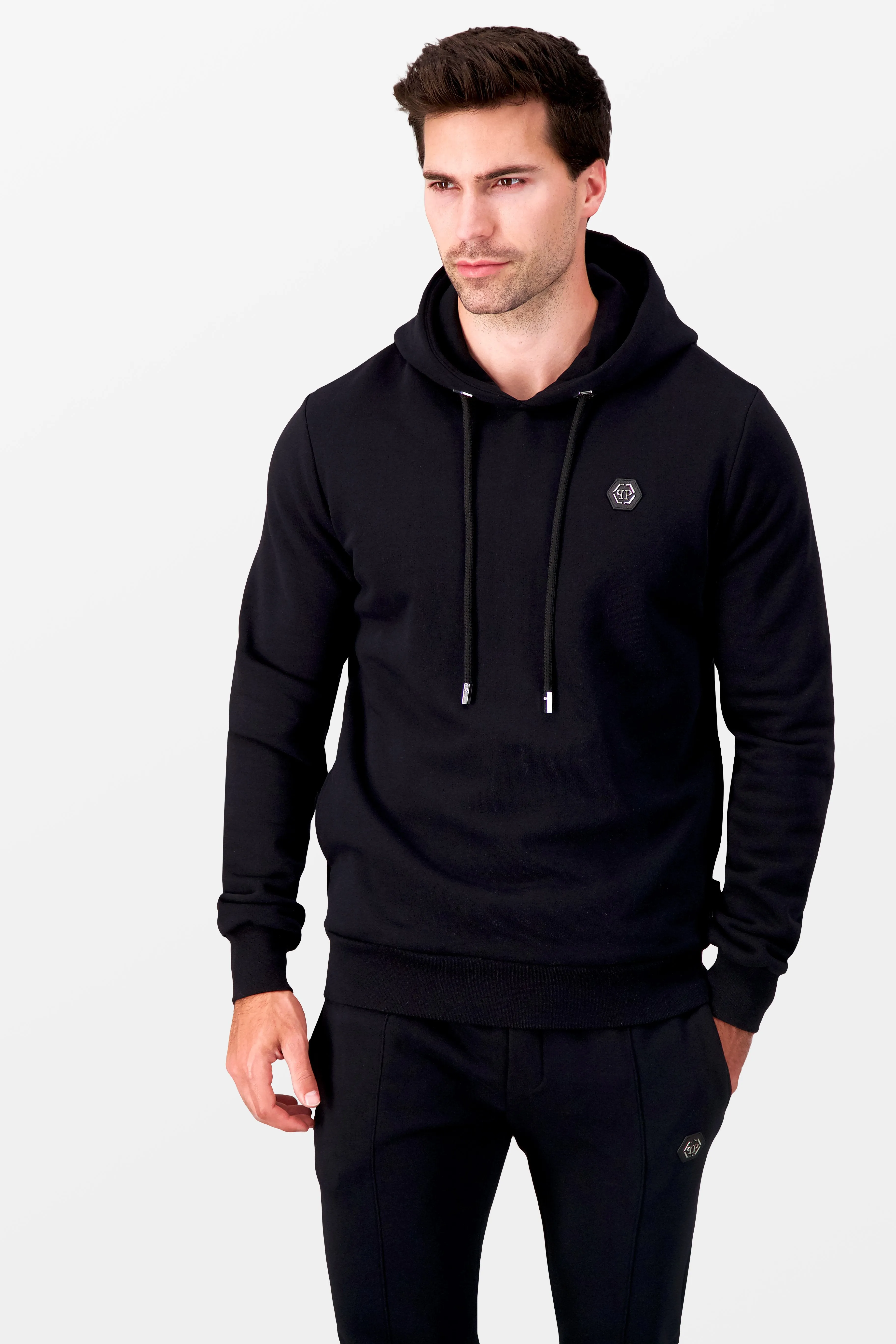 Philipp Plein Black Institutional Hoodie