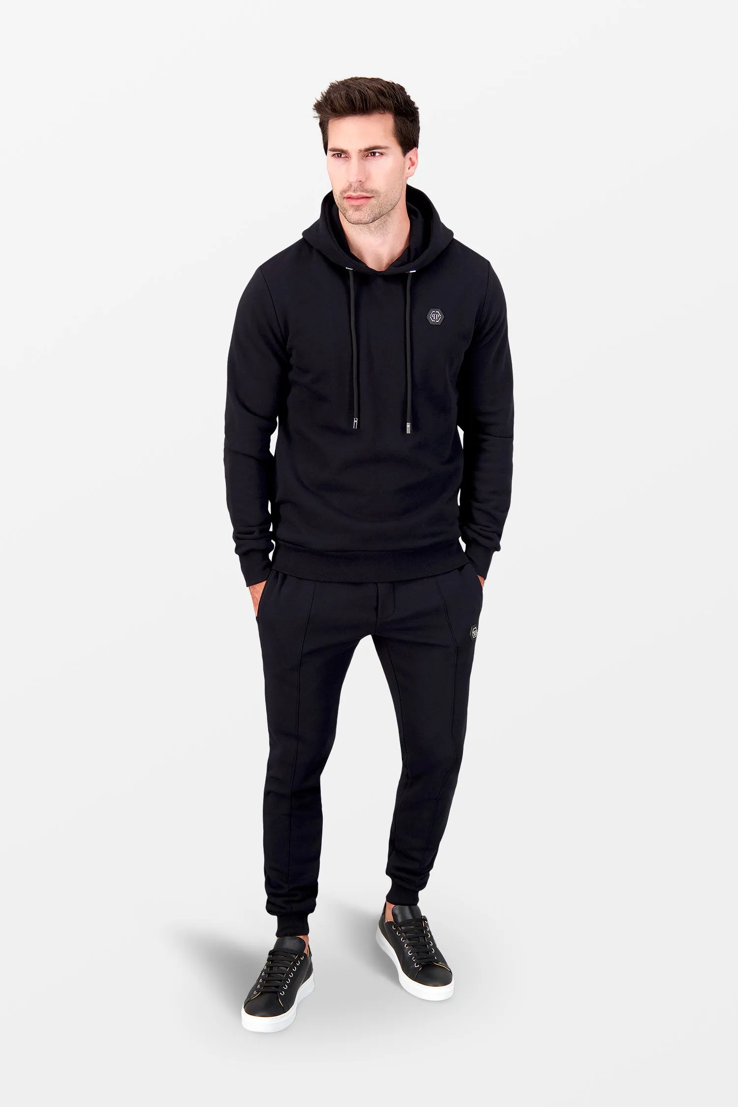 Philipp Plein Black Institutional Hoodie