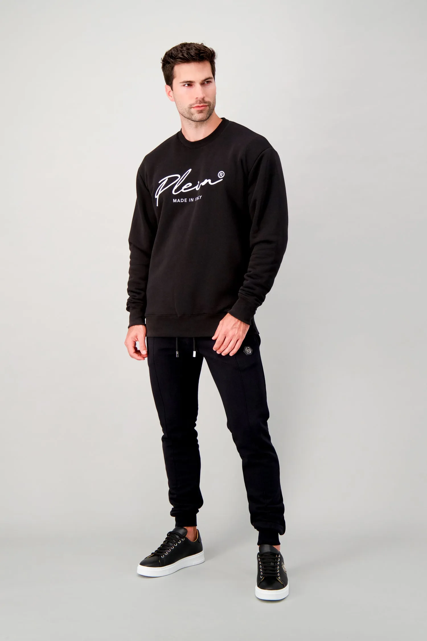 Philipp Plein Black LS Signature Sweatshirt