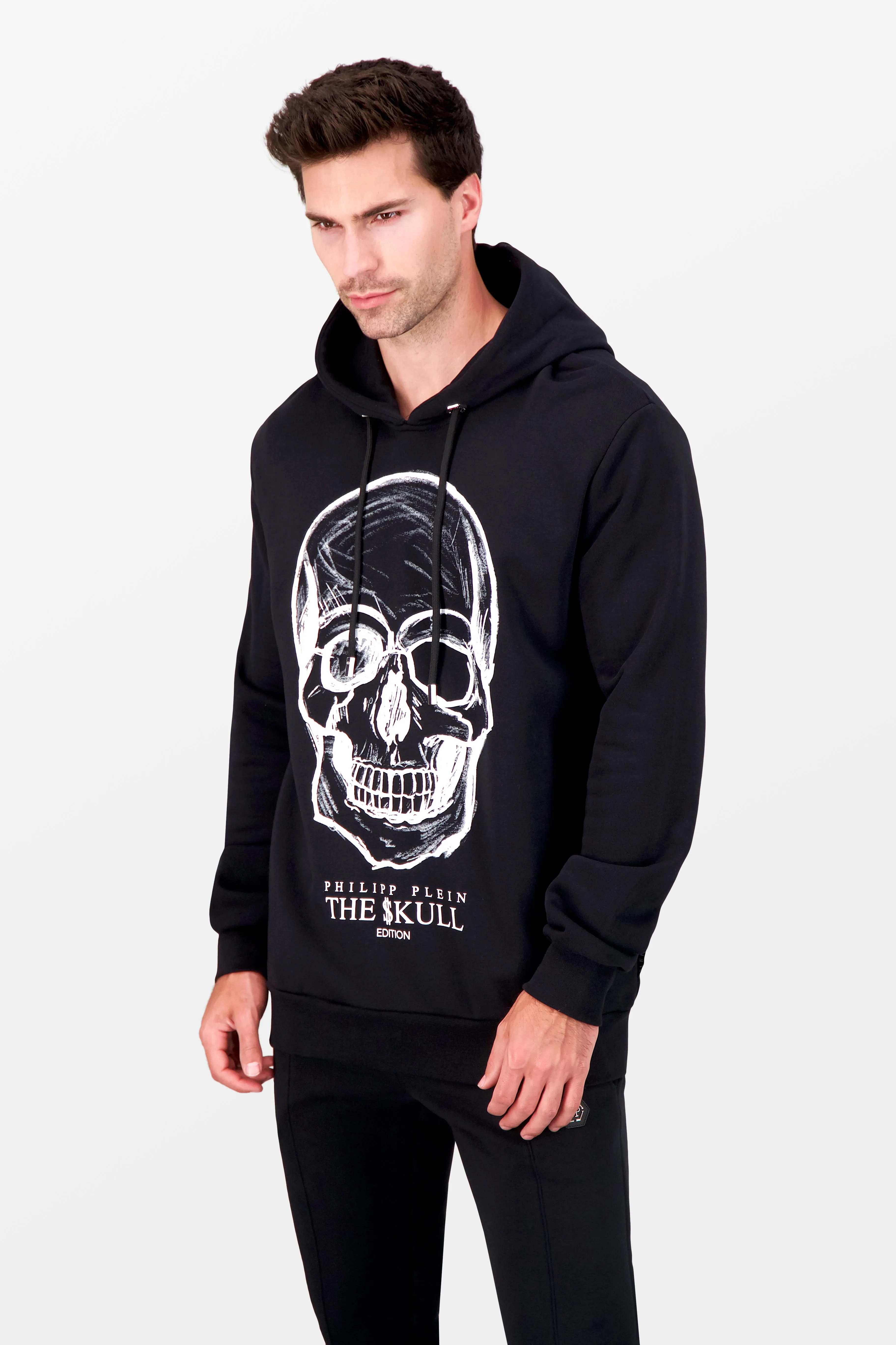 Philipp Plein Black Skull Print Hoodie