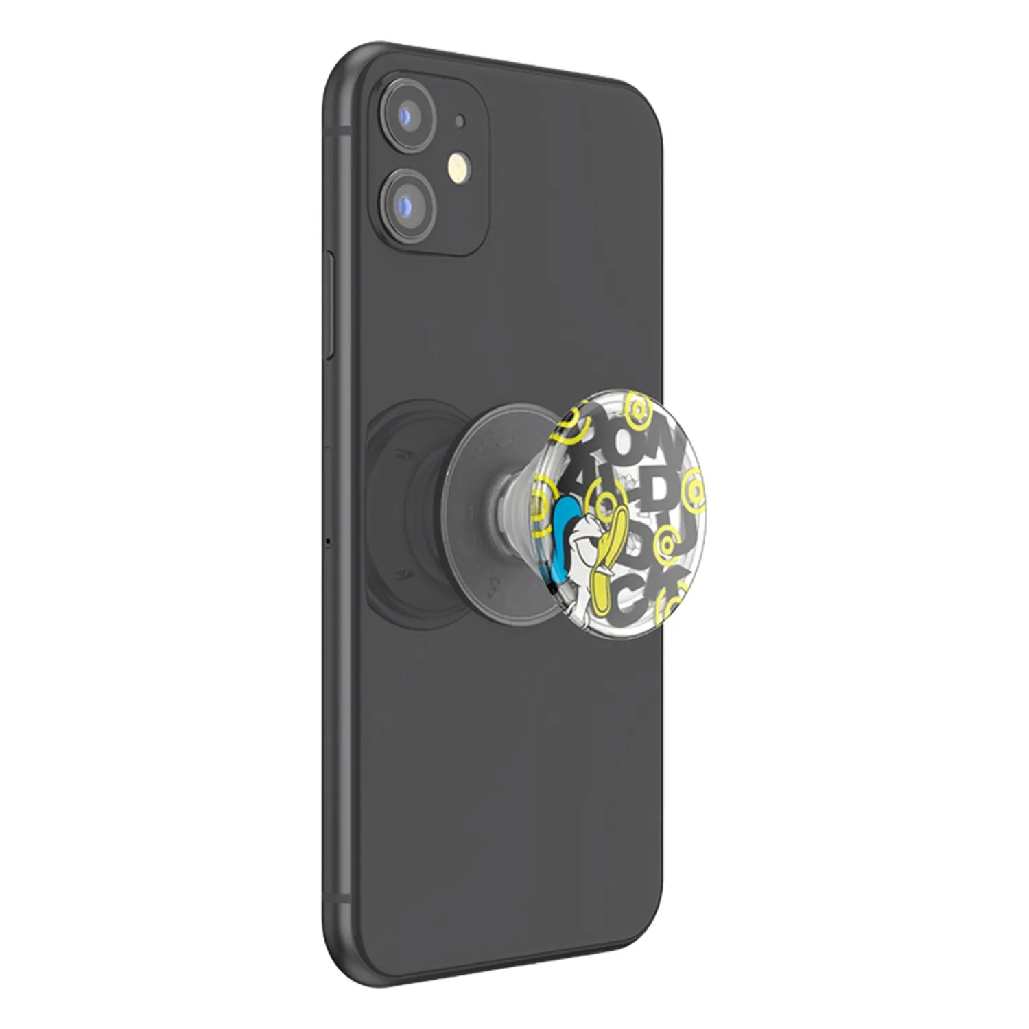 PopSockets PopGrip Swappable Holder Angry Donald Clear