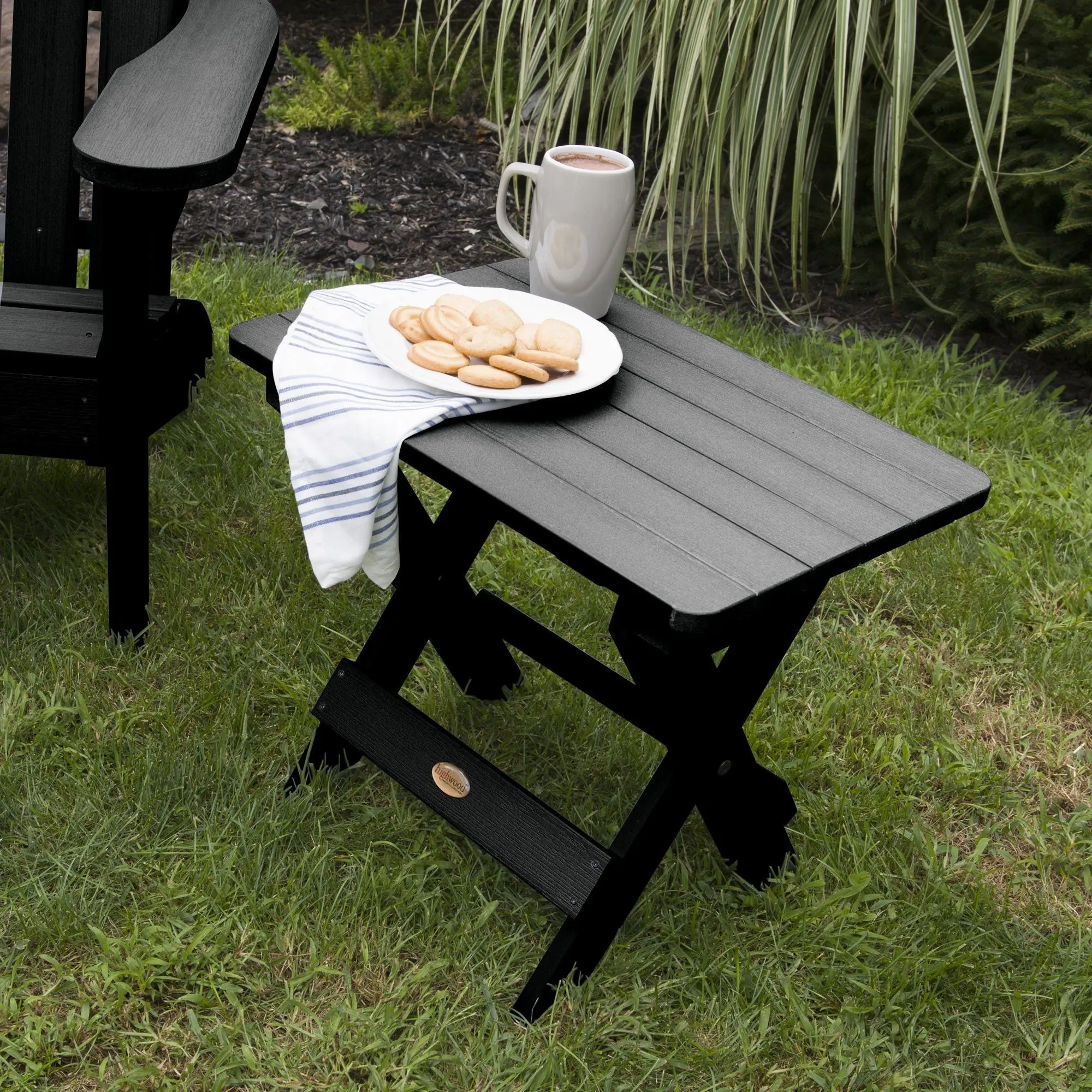 Refurbished Folding Adirondack Side Table