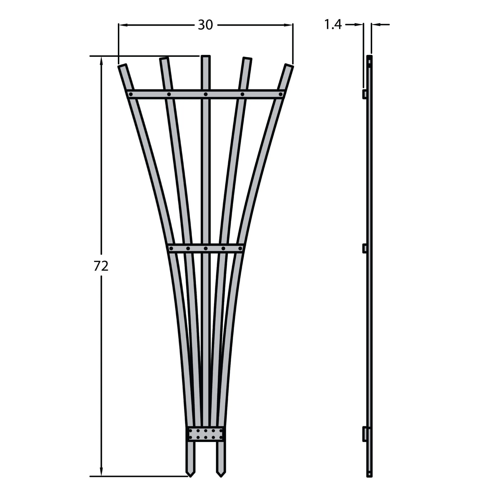 Refurbished Hartford Fan Trellis