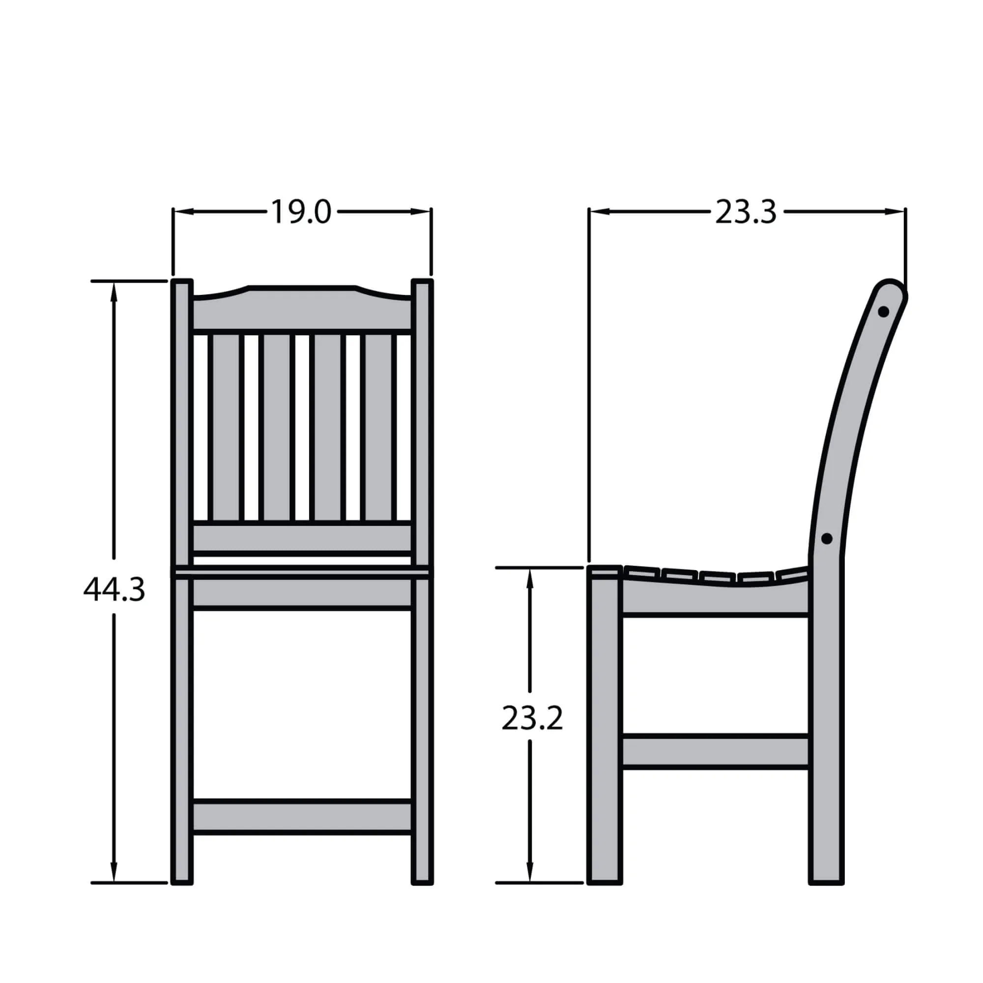 Refurbished Lehigh Counter Side Chair