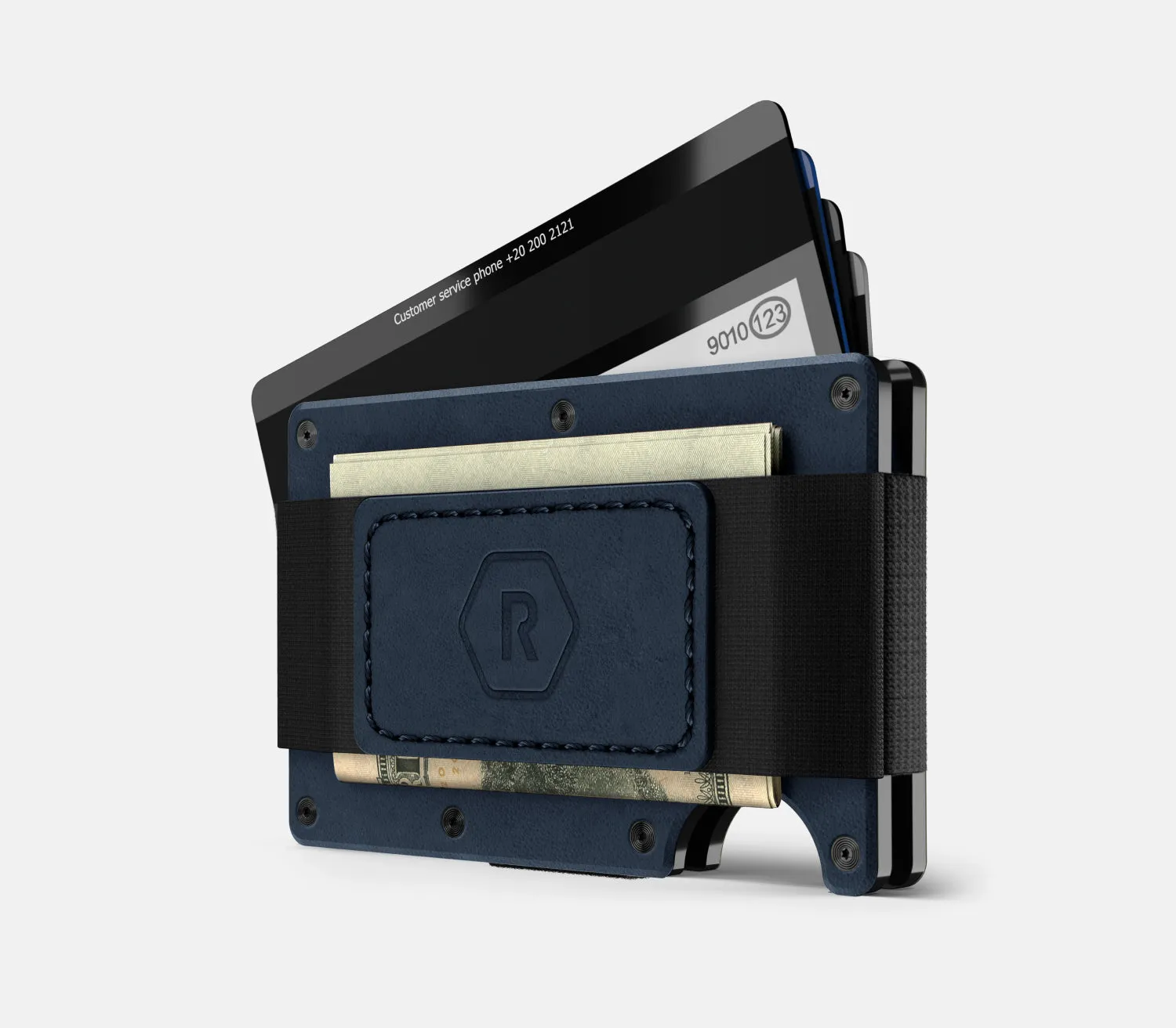 Ridge Wallet - Cobalt Blue Leather