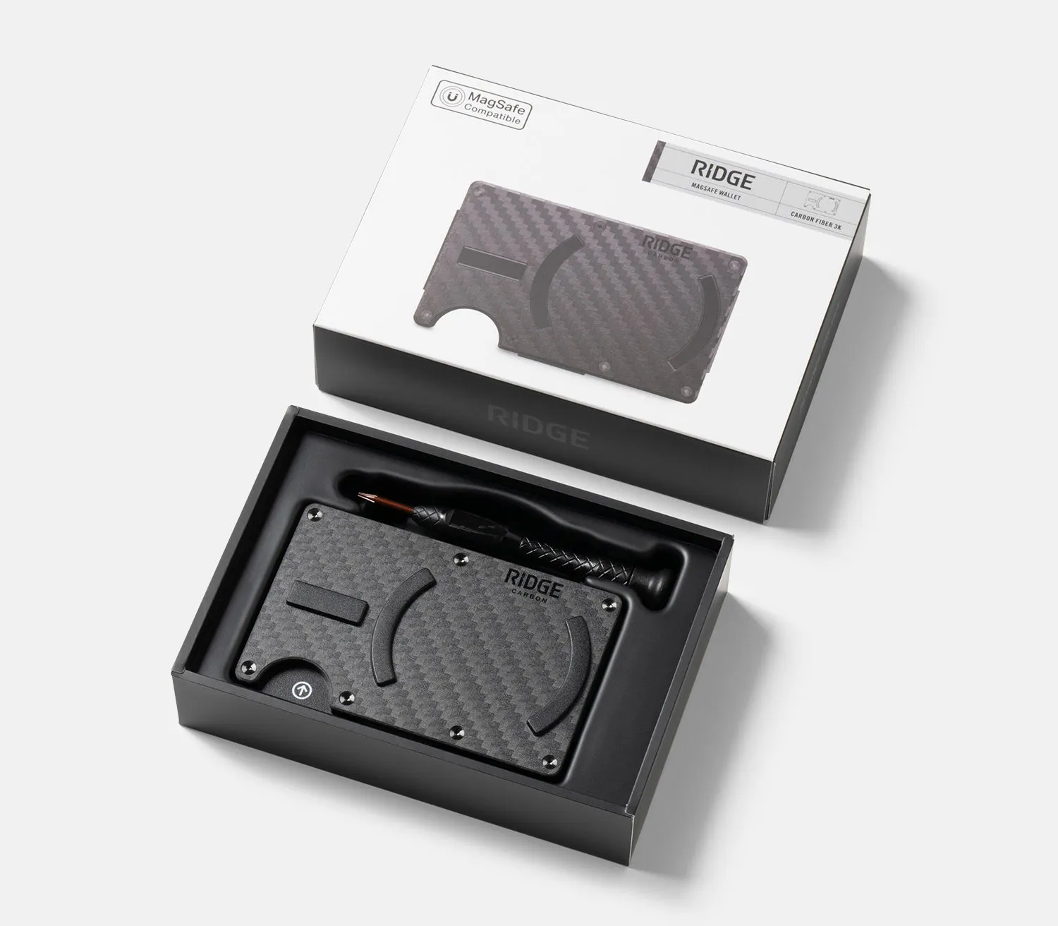 Ridge Wallet For MagSafe - Carbon Fiber 3k