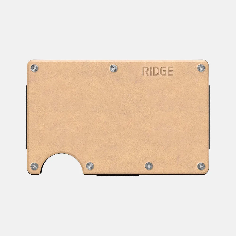 Ridge Wallet - Natural Leather