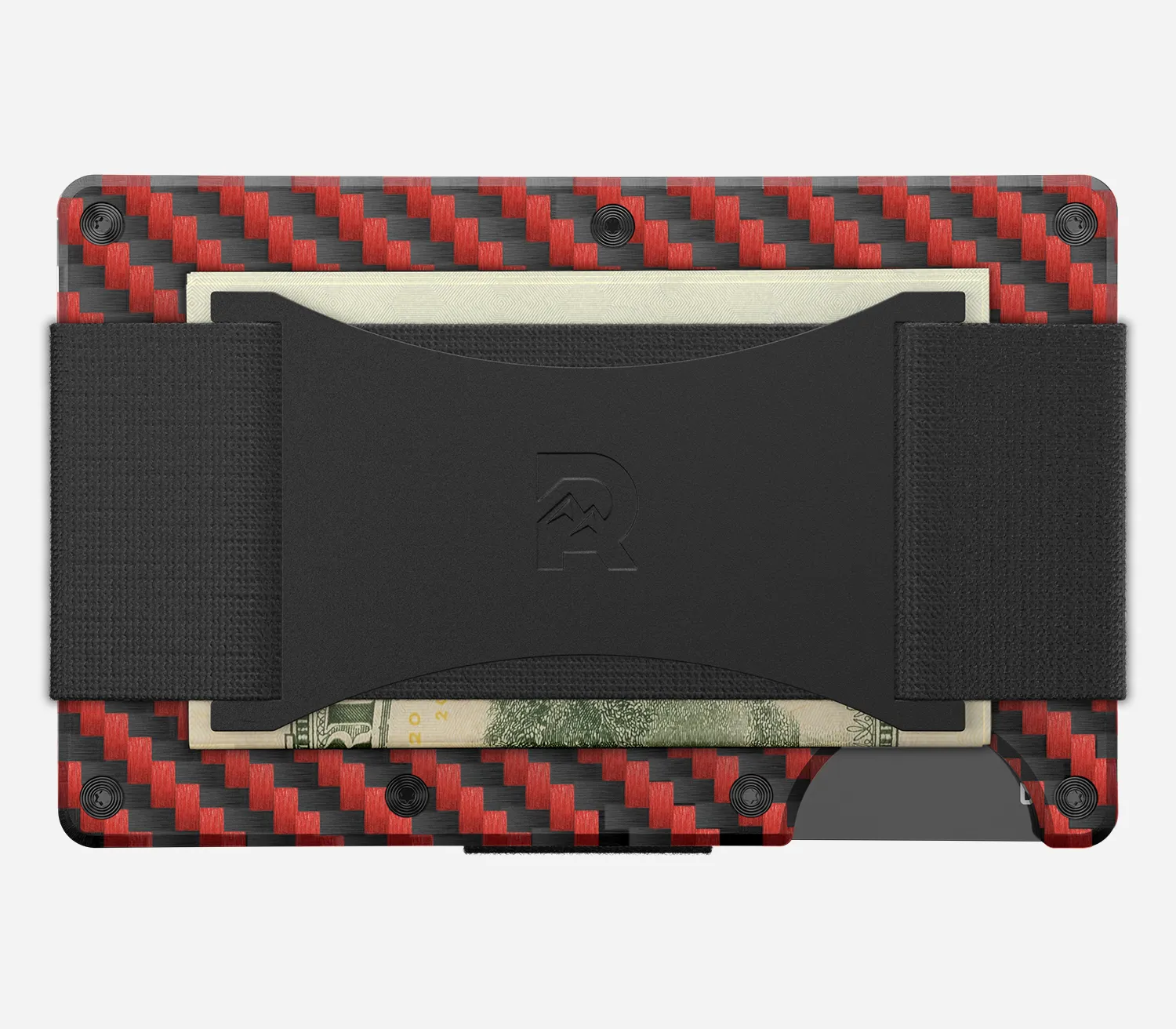 Ridge Wallet - Red Carbon 3k