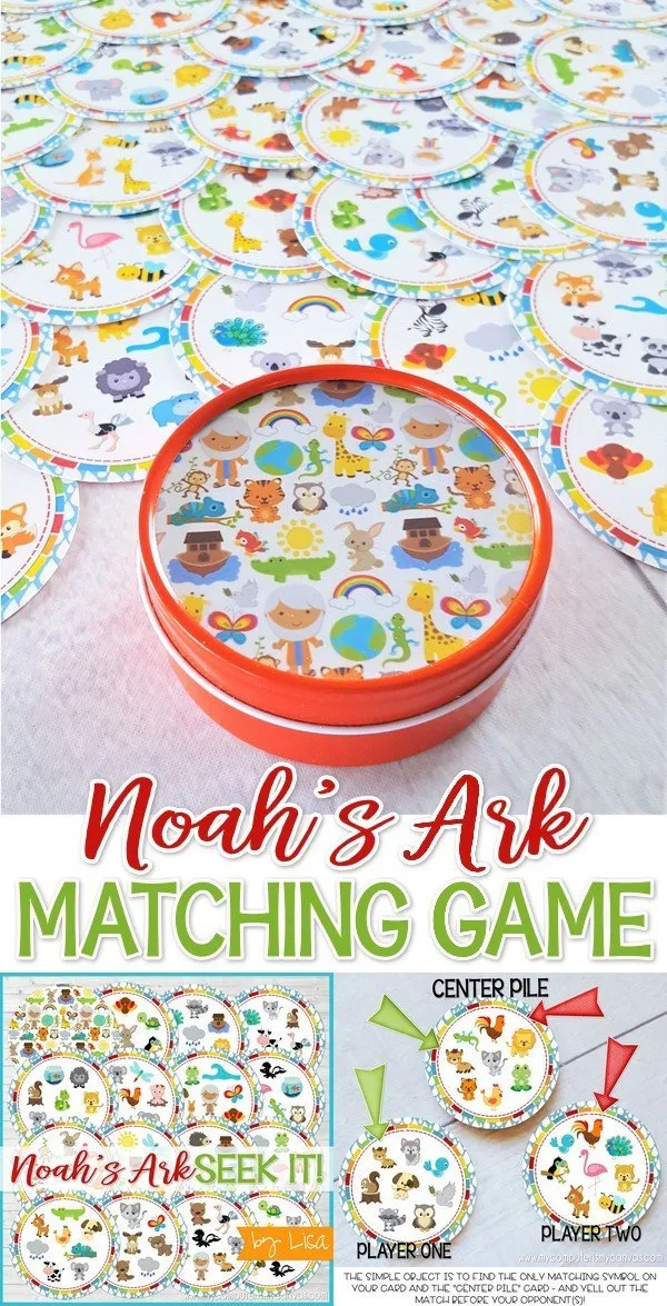 Seek IT! {Noah's Ark Edition} PRINTABLE Matching Game