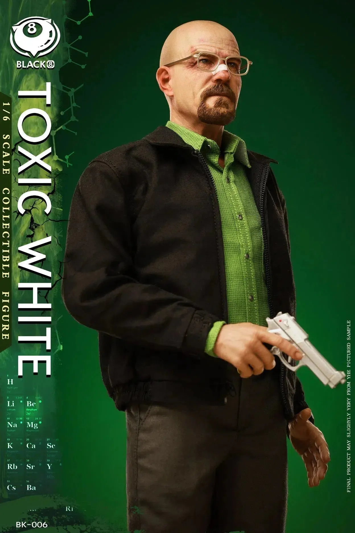 Toxic White: Black 8 Toys: Sixth Scale Figure