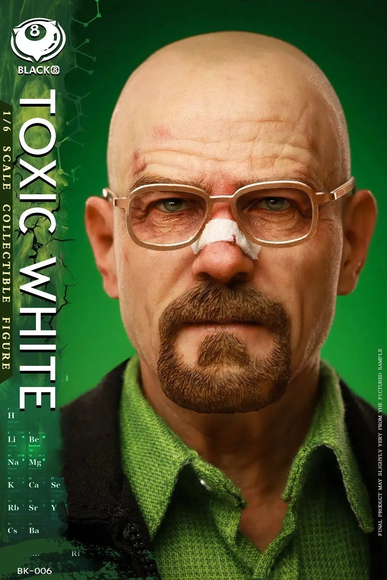 Toxic White: Black 8 Toys: Sixth Scale Figure