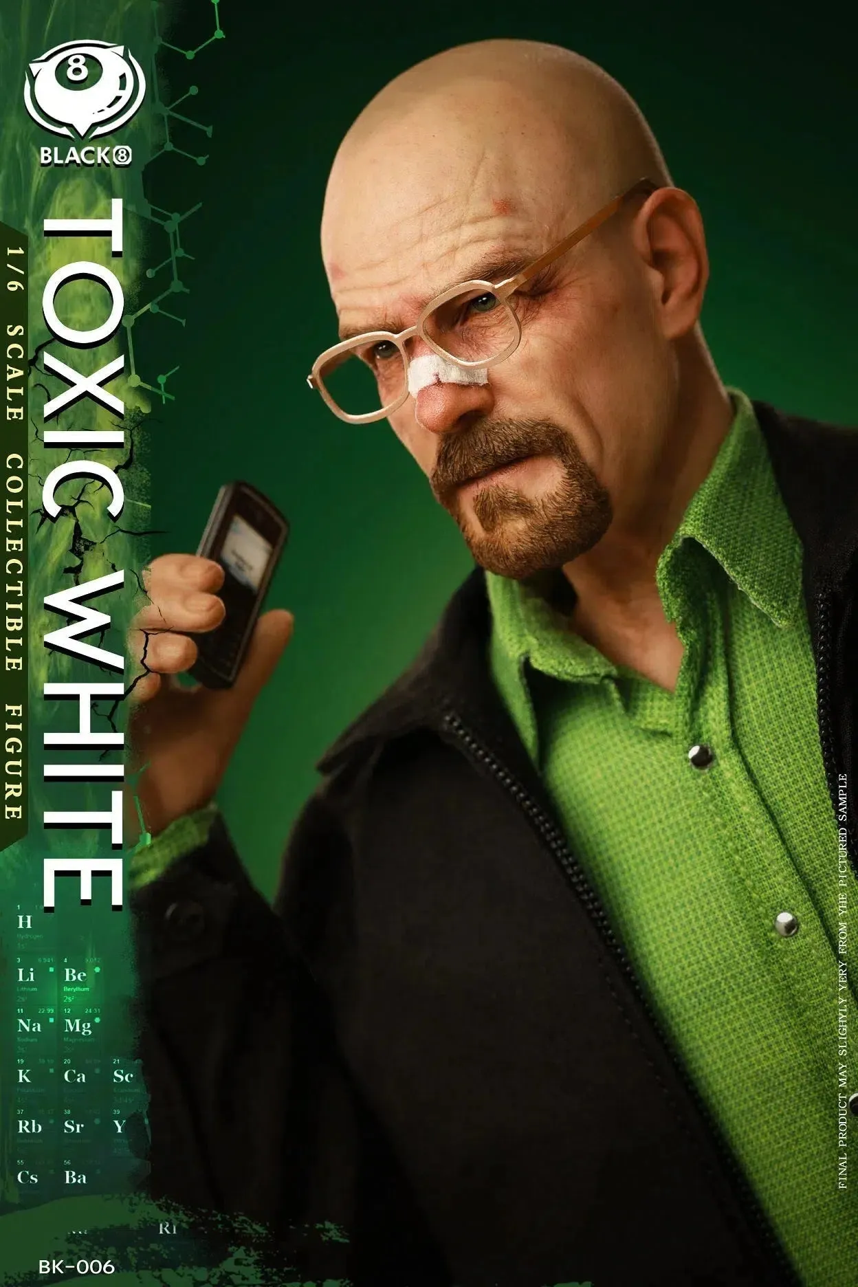 Toxic White: Black 8 Toys: Sixth Scale Figure