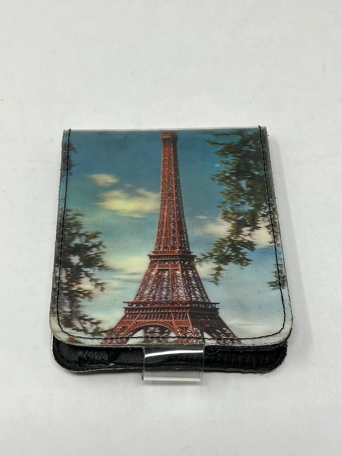 Vintage 3D Eiffel Tower Mixed Media Wallet